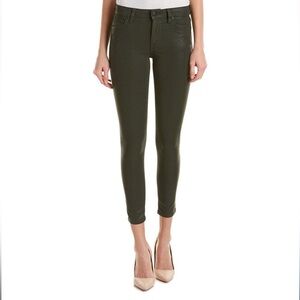 JOES JEANS The Mid Rise Skinny Ankle Icon Jean Women's Olive Coated Jean